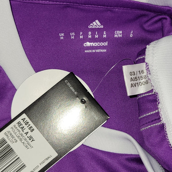 Cristiano Ronaldo Real Madrid 2016 2017 UEFA FINAL Purple Away Soccer Jersey Shirt BNWT M SKU# AI5158 Adidas