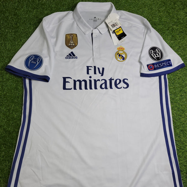 Cristiano Ronaldo Real Madrid 2016 2017 UEFA Home Soccer Jersey Shirt BNWT XL SKU# S94992 Adidas