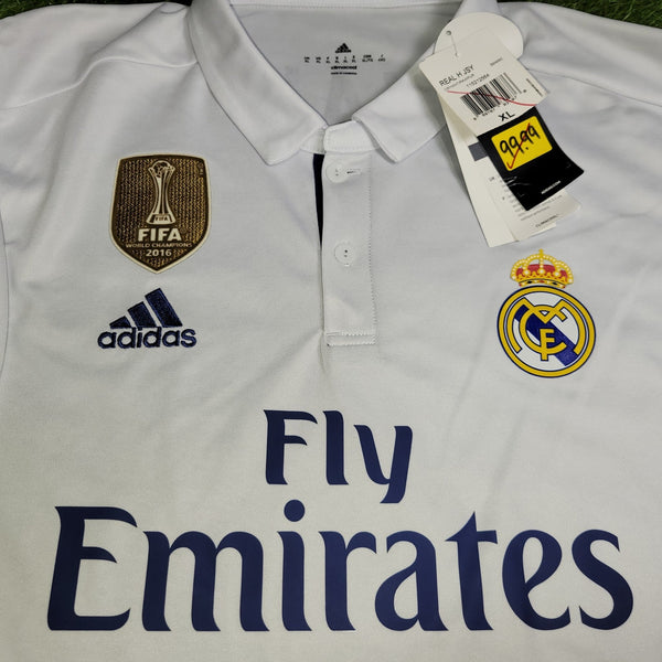 Cristiano Ronaldo Real Madrid 2016 2017 UEFA Home Soccer Jersey Shirt BNWT XL SKU# S94992 Adidas