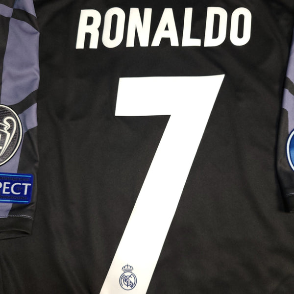 Cristiano Ronaldo Real Madrid 2016 2017 UEFA Third Soccer Jersey Shirt XL SKU# AI5139 Adidas