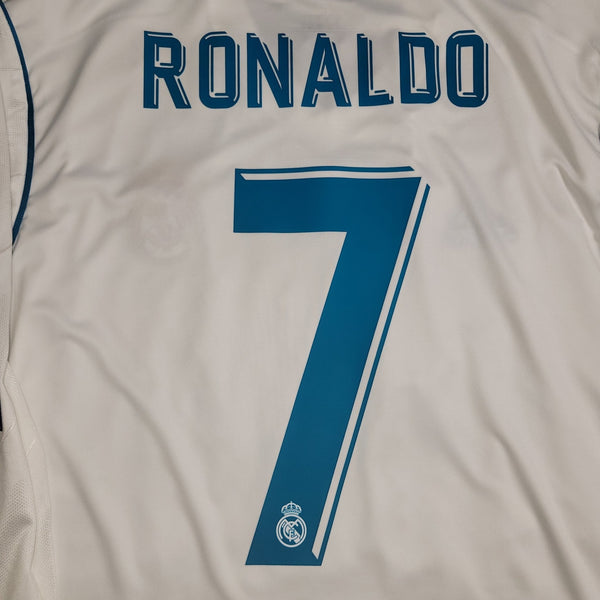 Cristiano Ronaldo Real Madrid 2017 2018 LAST GAME UEFA FINAL Long Sleeve Soccer Jersey Shirt L SKU# B31106 Adidas