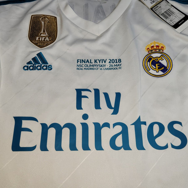 Cristiano Ronaldo Real Madrid 2017 2018 LAST GAME UEFA FINAL Soccer Jersey Shirt BNWT XL SKU# B31106 Adidas