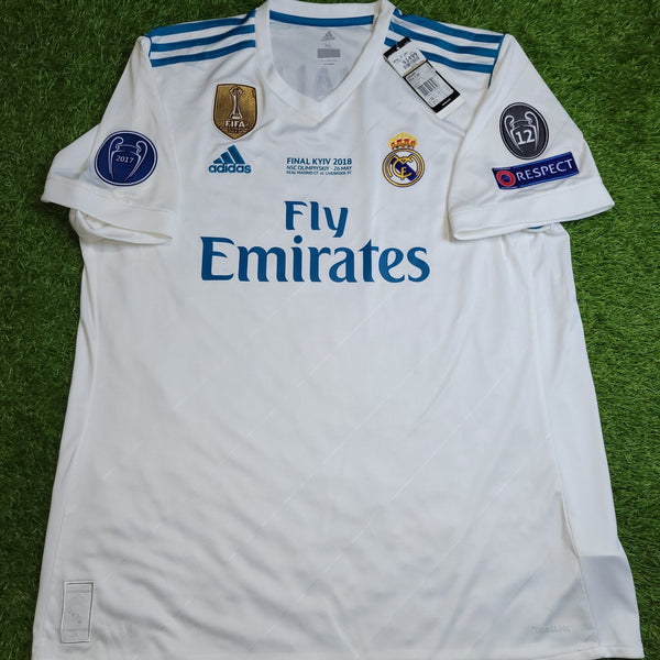 Cristiano Ronaldo Real Madrid 2017 2018 LAST GAME UEFA FINAL Soccer Jersey Shirt BNWT XL SKU# B31106 Adidas