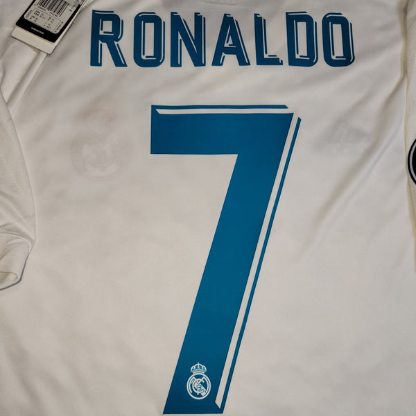 Cristiano Ronaldo Real Madrid 2017 2018 LAST GAME UEFA FINAL Soccer Jersey Shirt BNWT XL SKU# B31106 Adidas