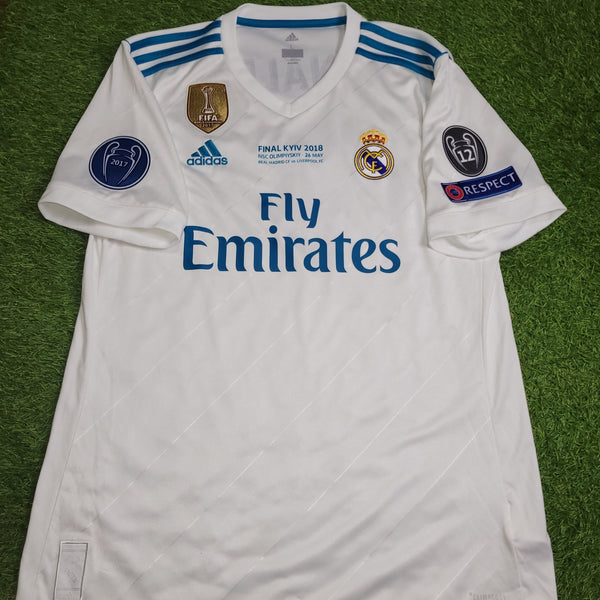 Cristiano Ronaldo Real Madrid 2017 2018 LAST GAME UEFA FINAL Soccer Jersey Shirt L SKU# B31106 Adidas