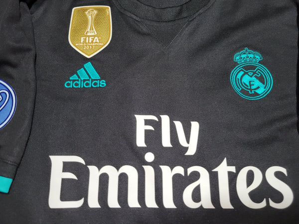 Cristiano Ronaldo Real Madrid 2017 2018 UEFA Away Soccer Jersey Shirt L SKU# BR3543 Adidas