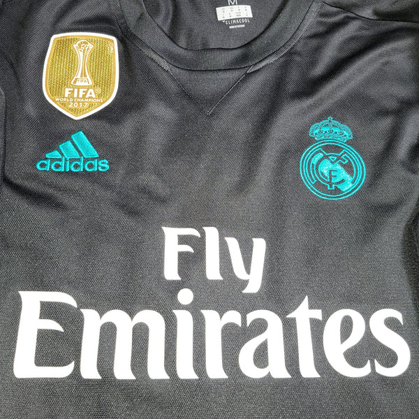 Cristiano Ronaldo Real Madrid 2017 2018 UEFA Away Soccer Jersey Shirt M SKU# BR3543 Adidas