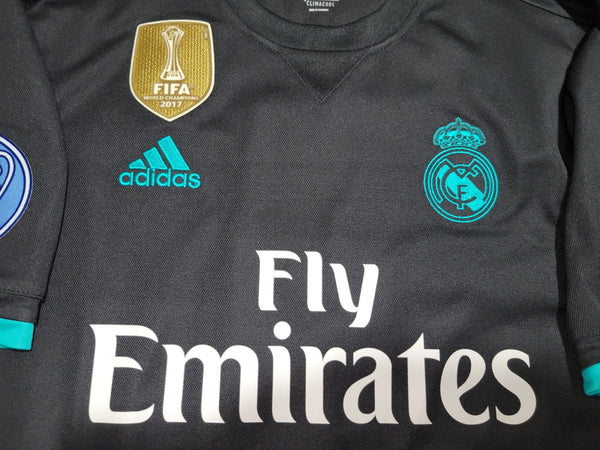 Cristiano Ronaldo Real Madrid 2017 2018 UEFA Away Soccer Jersey Shirt M SKU# BR3543 Adidas