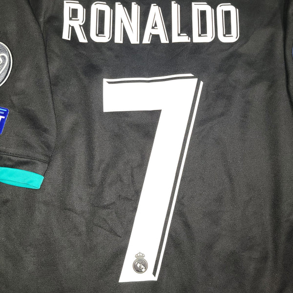 Cristiano Ronaldo Real Madrid 2017 2018 UEFA SUPER CUP Away Soccer Jersey Shirt M SKU# BR3543 Adidas