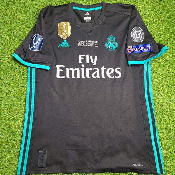 Cristiano Ronaldo Real Madrid 2017 2018 UEFA SUPER CUP Away Soccer Jersey Shirt M SKU# BR3543 Adidas