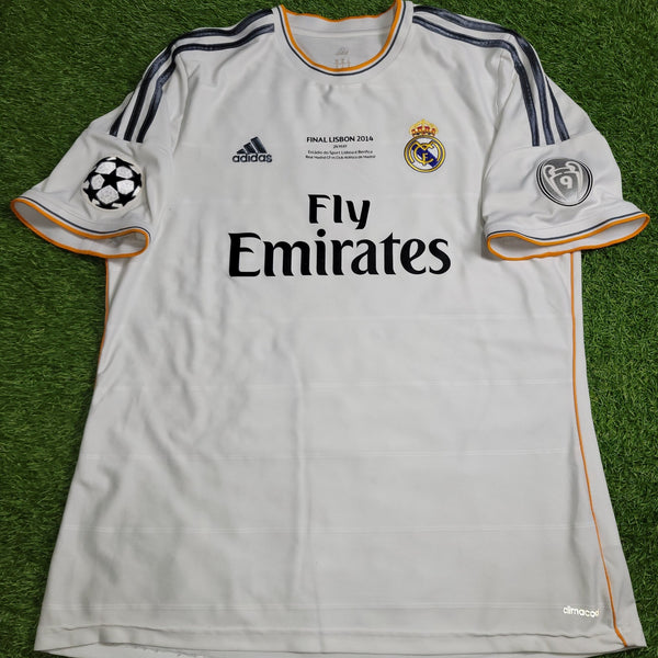 Cristiano Ronaldo Real Madrid UEFA FINAL 2013 2014 Home Soccer Jersey Shirt XL SKU# G81157 Adidas