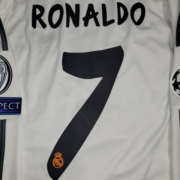 Cristiano Ronaldo Real Madrid UEFA FINAL 2013 2014 Soccer Jersey Shirt L SKU# G81098 Adidas