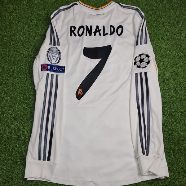 Cristiano Ronaldo Real Madrid UEFA FINAL 2013 2014 Soccer Jersey Shirt L SKU# G81098 Adidas