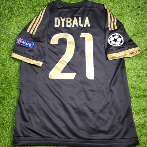 Dybala Juventus 2015 2016 Third UEFA Soccer Jersey Shirt L SKU# S12849 Adidas