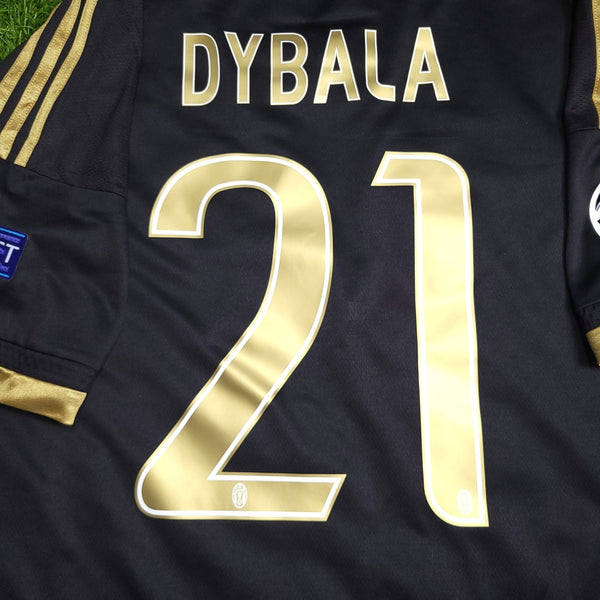 Dybala Juventus 2015 2016 Third UEFA Soccer Jersey Shirt L SKU# S12849 Adidas