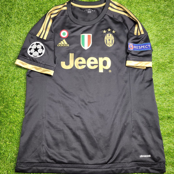 Dybala Juventus 2015 2016 Third UEFA Soccer Jersey Shirt L SKU# S12849 Adidas