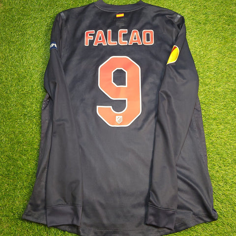 Falcao Atletico Madrid 2011 2012 MATCH ISSUED Soccer Jersey L Nike