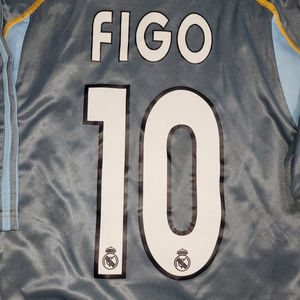 Figo Real Madrid 2003 2004 PLAYER ISSUE Third Soccer Jersey Shirt L SKU# 913843 Adidas