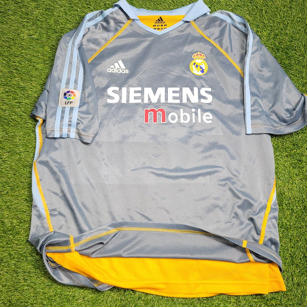 Figo Real Madrid 2003 2004 PLAYER ISSUE Third Soccer Jersey Shirt L SKU# 913843 Adidas