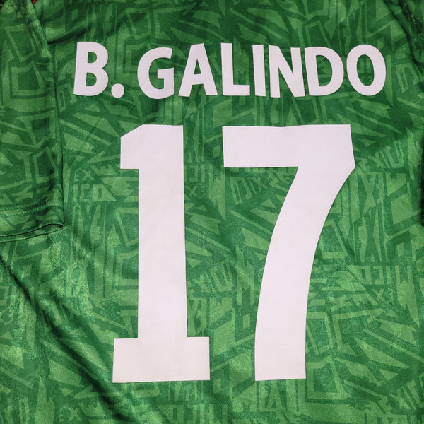 Galindo Mexico Umbro 1993 Soccer Jersey Shirt L Umbro