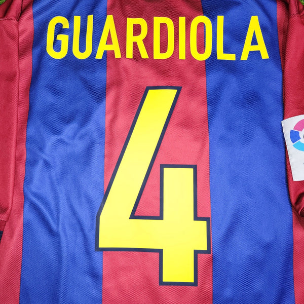 Guardiola Barcelona 1998 1999 Home Soccer Jersey Shirt M Nike