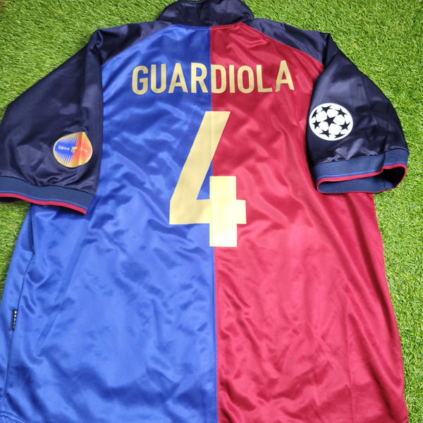 Guardiola Barcelona Centenary 1999 2000 Soccer Jersey Shirt XL Nike