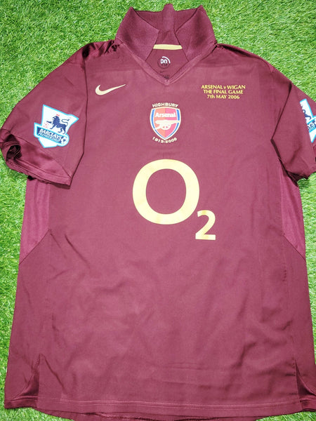 Henry Arsenal 2005 2006 HIGHBURY LAST GAME Home Soccer Jersey Shirt M Nike