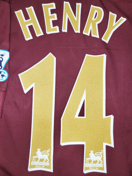 Henry Arsenal 2005 2006 HIGHBURY LAST GAME Home Soccer Jersey Shirt M Nike