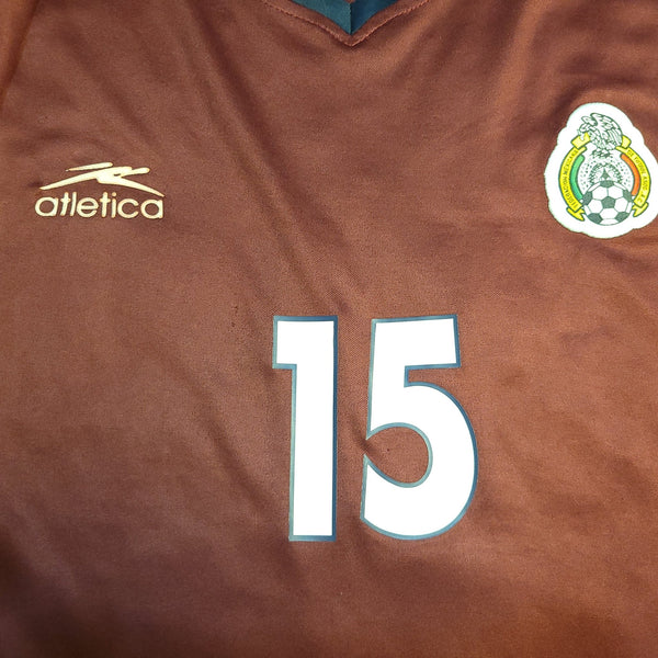 Hernandez Mexico 2002 WORLD CUP Atletica Third Soccer Jersey XL Atletica