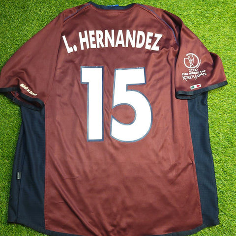 Hernandez Mexico 2002 WORLD CUP Atletica Third Soccer Jersey XL Atletica