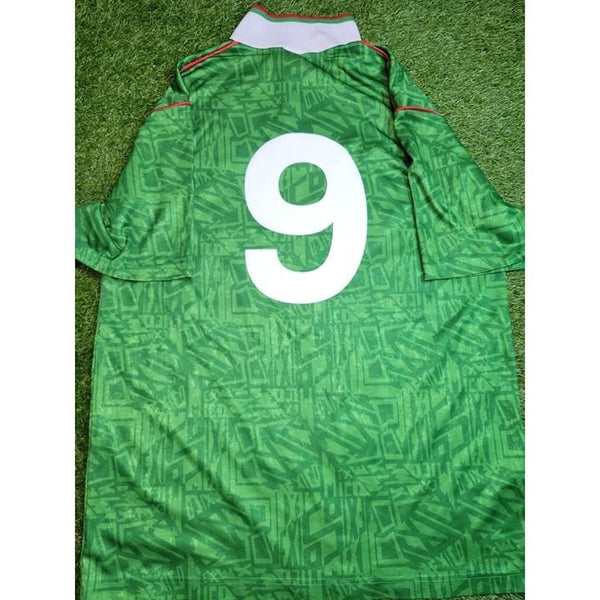 Hugo Sanchez Mexico Umbro 1993 COPA AMERICA Soccer Jersey Shirt L Umbro