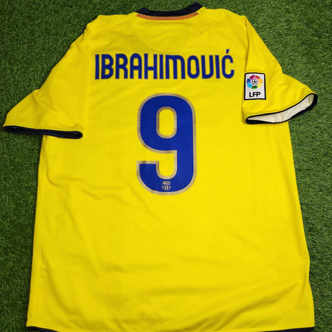 Ibrahimovic Barcelona DEBUT SEASON 2009 2010 Soccer Third Jersey Shirt L SKU# 286787 - 760 Nike