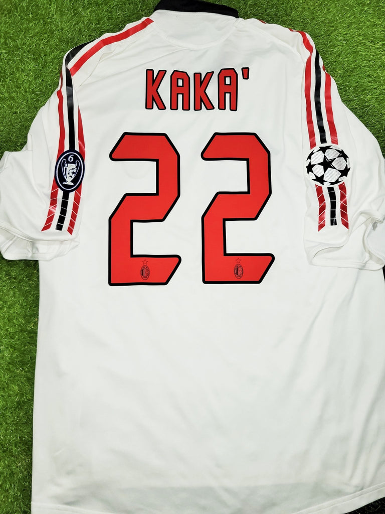 Kaka AC Milan 2005 2006 UEFA Soccer Away Jersey Shirt XL SKU# 109951