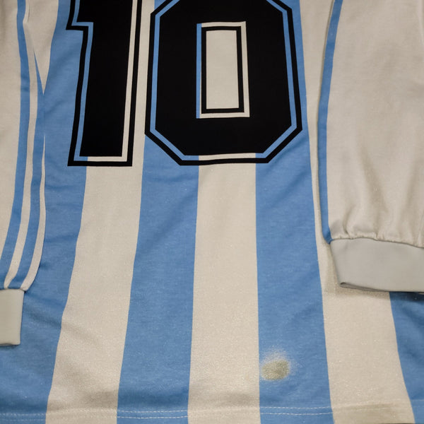 Maradona Argentina 1994 WORLD CUP Long Sleeve Soccer Jersey Shirt L foreversoccerjerseys