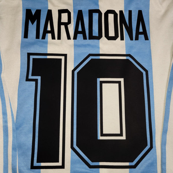 Maradona Argentina 1994 WORLD CUP Long Sleeve Soccer Jersey Shirt L foreversoccerjerseys