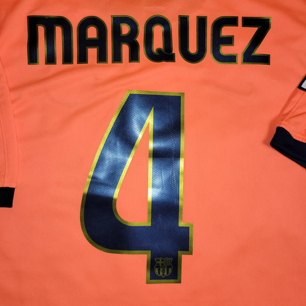 Marquez Barcelona 2009 2010 Away Soccer Jersey Shirt L SKU# 355020 - 870 Nike