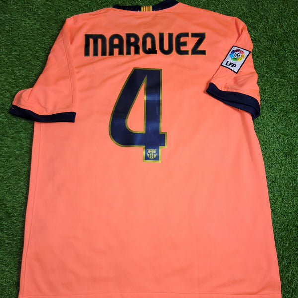 Marquez Barcelona 2009 2010 Away Soccer Jersey Shirt L SKU# 355020 - 870 Nike