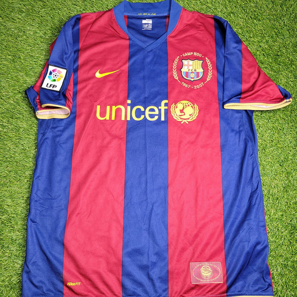 Marquez Barcelona Anniversary Home 2007 2008 Soccer Jersey Shirt L SKU# 237741 - 655 Nike