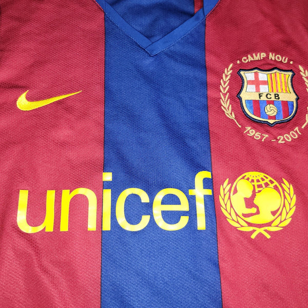 Marquez Barcelona Anniversary Home 2007 2008 Soccer Jersey Shirt M SKU# 237741 - 655 Nike