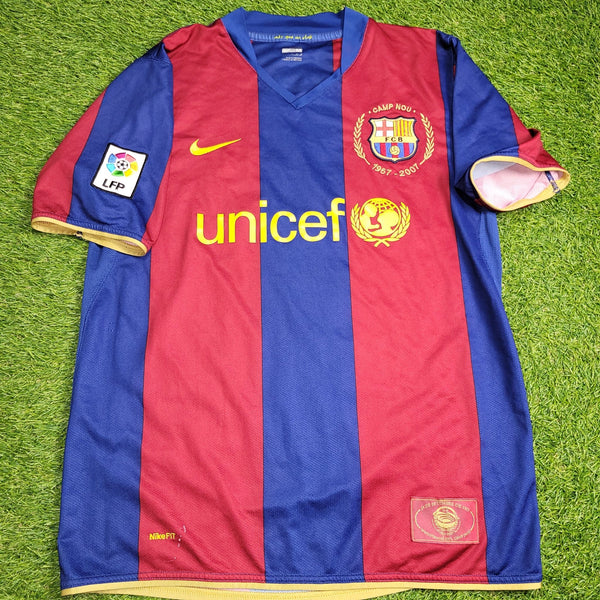 Marquez Barcelona Anniversary Home 2007 2008 Soccer Jersey Shirt M SKU# 237741 - 655 Nike