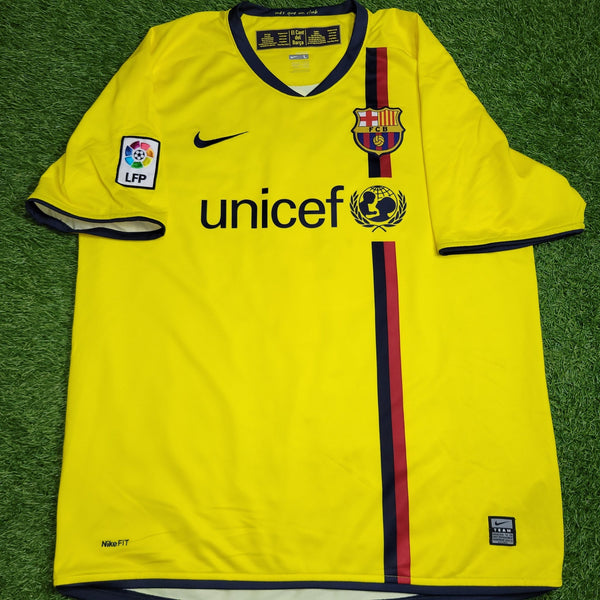 Marquez Barcelona TREBLE SEASON 2008 2009 Away Soccer Jersey Shirt L SKU# 286787 - 760 Nike