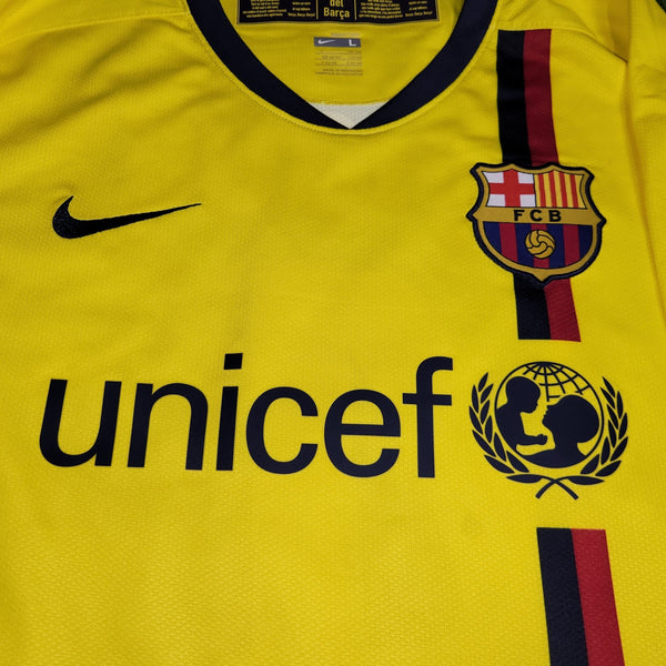 Marquez Barcelona TREBLE SEASON 2008 2009 Away Soccer Jersey Shirt L SKU# 286787 - 760 Nike