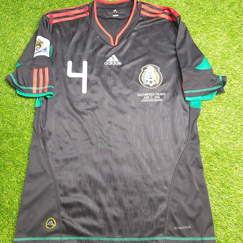 Marquez Mexico 2010 WORLD CUP Away Black Soccer Jersey Shirt M SKU# P41397 Adidas