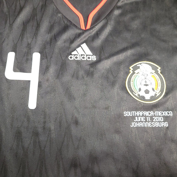 Marquez Mexico 2010 WORLD CUP Away Black Soccer Jersey Shirt M SKU# P41397 Adidas