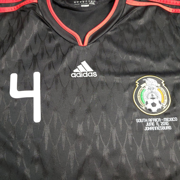 Marquez Mexico 2010 WORLD CUP Away Black Soccer Jersey Shirt XL SKU# P41397 Adidas