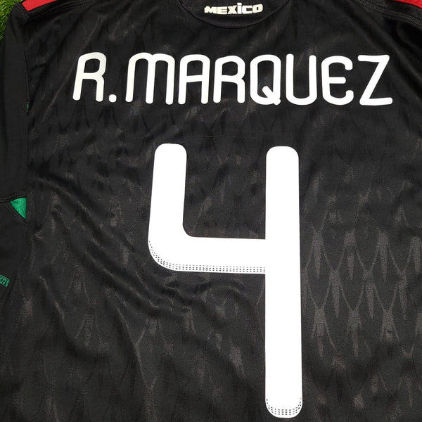 Marquez Mexico 2010 WORLD CUP Away Black Soccer Jersey Shirt XL SKU# P41397 Adidas