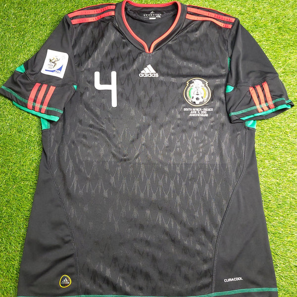 Marquez Mexico 2010 WORLD CUP Away Black Soccer Jersey Shirt XL SKU# P41397 Adidas