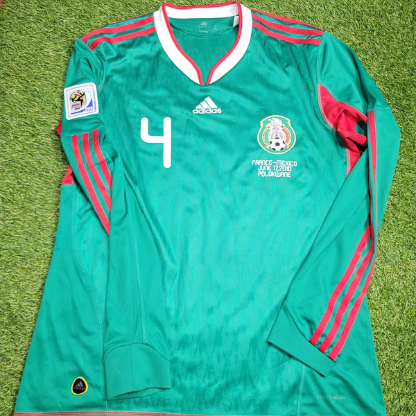 Marquez Mexico 2010 WORLD CUP Home Long Sleeve Soccer Jersey Shirt L SKU# P41409 Adidas