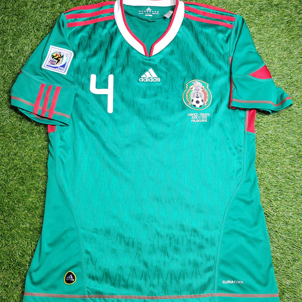 Marquez Mexico 2010 WORLD CUP Home Soccer Jersey Shirt M SKU# P41410 Adidas