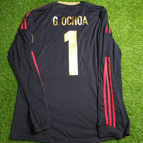 Memo Ochoa Mexico 2011 GK Soccer Away Jersey Shirt L SKU# V13582 Adidas